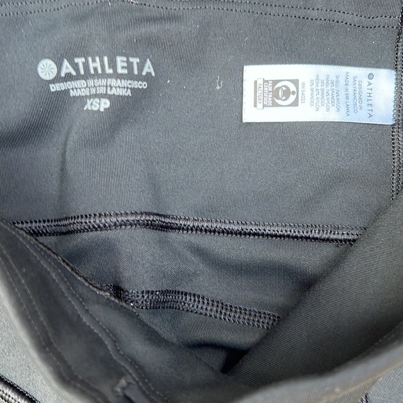 Athleta All In Reaction 7/8 Tight, Black #353547, XSP - Picture 9 of 10